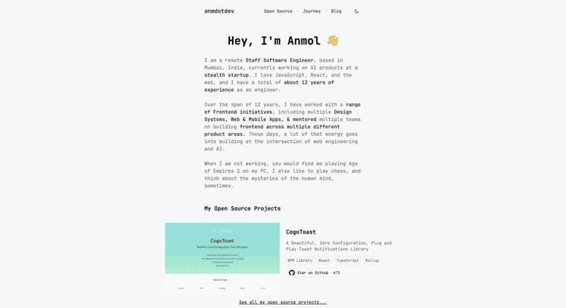 anmdotdev - This Website